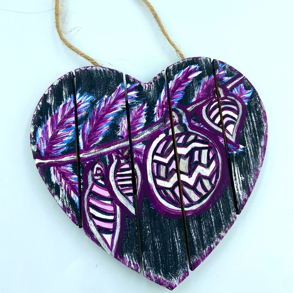 Purple Christmas Ball Ornament - Picture 2 of 2